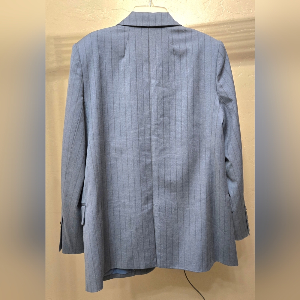 Madewell Classic Blue Yarn Dyed Pin Striped Blazer - Picture 4 of 9
